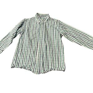 Boys Green and Blue Button-Down Shirt size 7